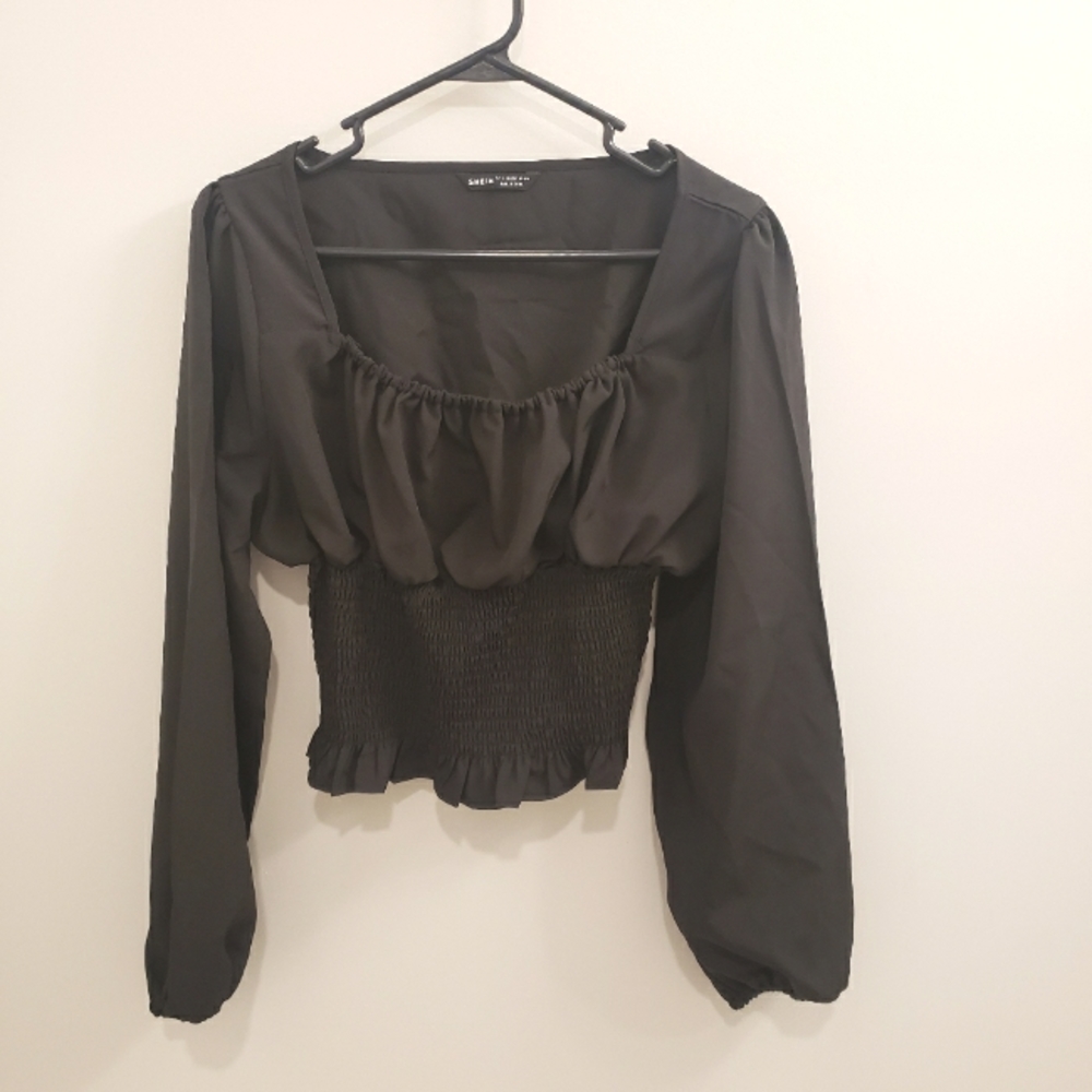 lanturn long sleeve square neck long sleeve